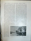 Antique Print Art Journal 1908 Trentside Trees River Creswick Country Churc