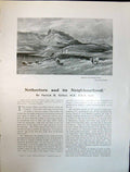 Old Art Journal 1908 Dubh-Loch Standing Stones Highland Cows Loch Mel 20th