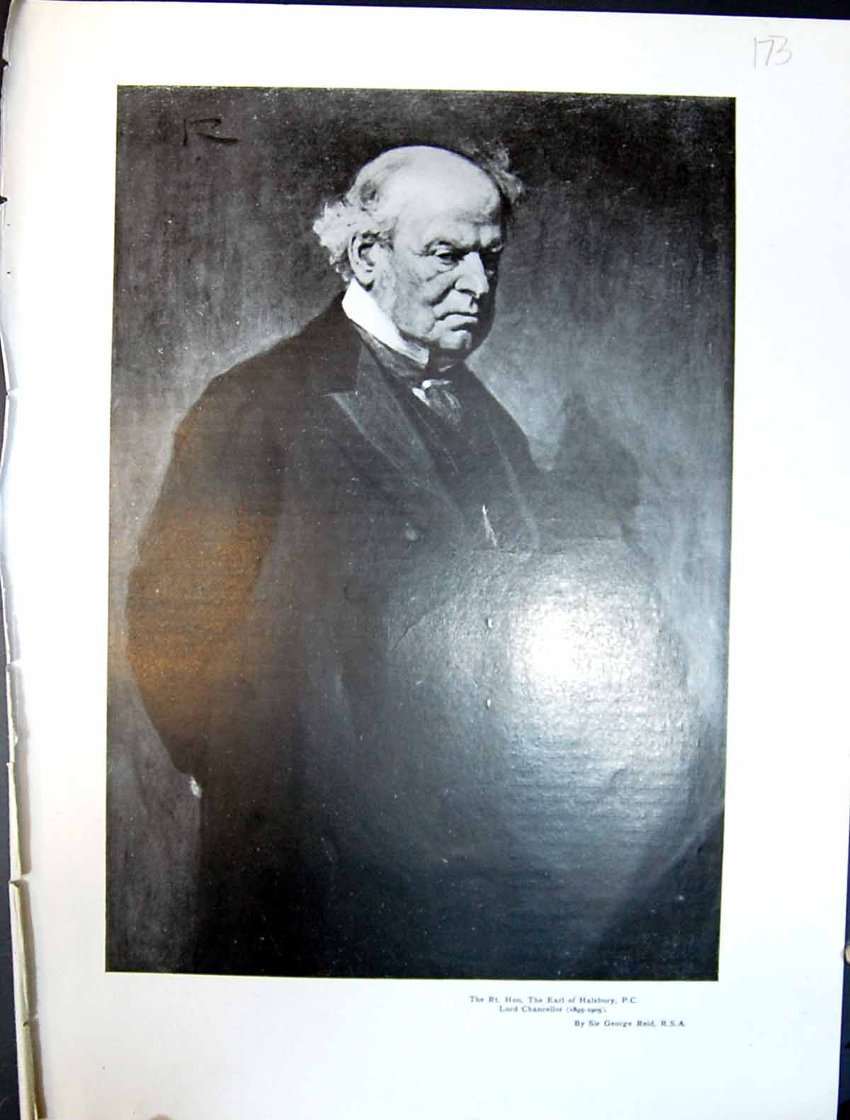 Old Art Journal 1908 Earl Halsbury Portrait Lord Chancellor Master Ma 20th