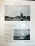 Old Art Journal 1908 Six Windmills Maris Virginia Water Windsor Fores 20th