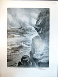 Old Art Journal 1908 Coirebhreacain Cliffs Scarba Luing Wild Goats Sc 20th
