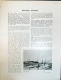 Original Old Antique Print Art Journal 1908 View Rye England Boats William Eden