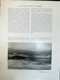 Old Print Art Journal 1908 Close The Day Beach Sea Waves David Farquhars 20th