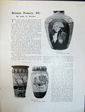 Old Art Journal 1908 British Pottery Rembrandt Ware Burslem Queen'S W 20th
