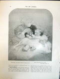 Old Art Journal 1908 Portrait King Edward Child Landseer Law Court At 20th