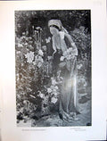 Old Art Journal 1908 Lady Flowers Bey'S Garden Sculpture Death Dirce 20th
