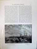 Old Art Journal 1908 Winter Pastures Sheep Fisher Trees Snowhall Reac 20th
