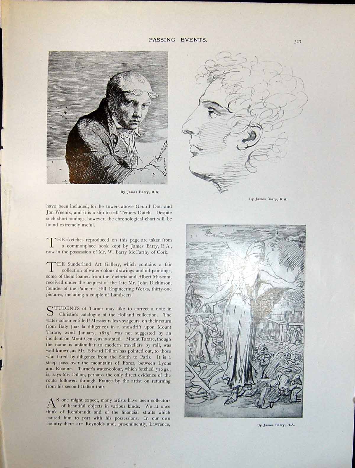 Old Portrait James Barry Ruth Daughter Cripps Dicksee Art Journal 190 20th