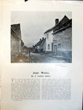 Old Art Journal 1908 Joes Weiss Picardy Village Amberley Bridge Banks 20th