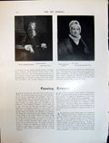 Old Art Journal 1908 Portrait Sir John Nicholas Mrs Adams Shepherd'S 20th