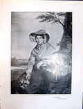 Old Art Journal 1908 Portrait Flower Girl Hollins Cabinet Brobze Cloc 20th