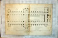 Antique Old Print George Chapel Windsor Ground Plan RoMonuments Tombs 1810 19th