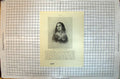 Original Old Antique Print Young Woman Portrait Federt Frau German