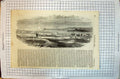 Antique Old Print Bridge Across Harbour Sebastopol Constantine Nicholas Forts