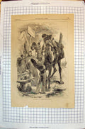 Original Old Antique Print Jacks Hospitality Travelling Tartar CafÇ Balaclava