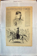 Old Print 1855 Field Marshal Late Lord Raglan General Simpson Army Crimea 19th