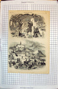 Old French Vandalism Kertch Yenikale After Pillage Portch Sketch 1855 Victorian