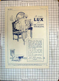 Antique Print Advertisement Lux Washing Fluffy Woollens Lever Brothers 1920