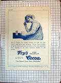 Original Old Vintage Print Advertisement Fry'S Pure Breakfast Cocoa 1920 Odhams