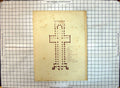 Original Old Antique Print Plan Peterborough Cathedral Winkles Garland