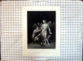 Original Old Antique Print Scene Incredulity Thomas Nude Man Rogers Werff