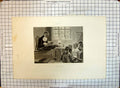 Original Old Antique Print 1891 Choir Master Teacher Children Singing Melchers