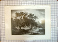 Old Print Sir Sidney Oak Tree Penshurst Park Kent England Patrick Nasmyth