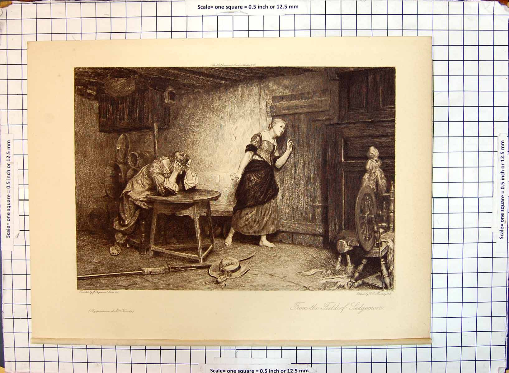 Old From The Field Sedgemoor Family Home Spinning Wheel Murray Lucas