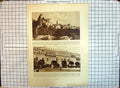Antique Old Print Arva Castle Thurzo Family Rakoczi Ferenc Tarogato Music 20th