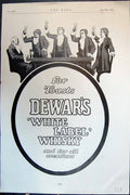 Old Print Toasts Dewar'S White Label Whisky Advertisement Gentlemen 1904 20th