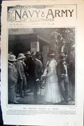 Antique Print Prince Henry Prussia Lady Macdonald Grandstand Race Meet 1900