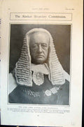 Old Print Alaskan Boundary Commission Lord Chief Justice Alverstone 1903 20th