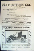 Old Advertisements Fiat Cars Ideal Touring Wolseley Light CarHp 1904