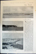 Old Print Naval Manouevres B Fleet Spectacle Calm Day Torbay Torquay 1900 20th