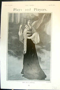 Antique Print Plays And Players Miss Kitty Gordon Portrait Full Length 1904