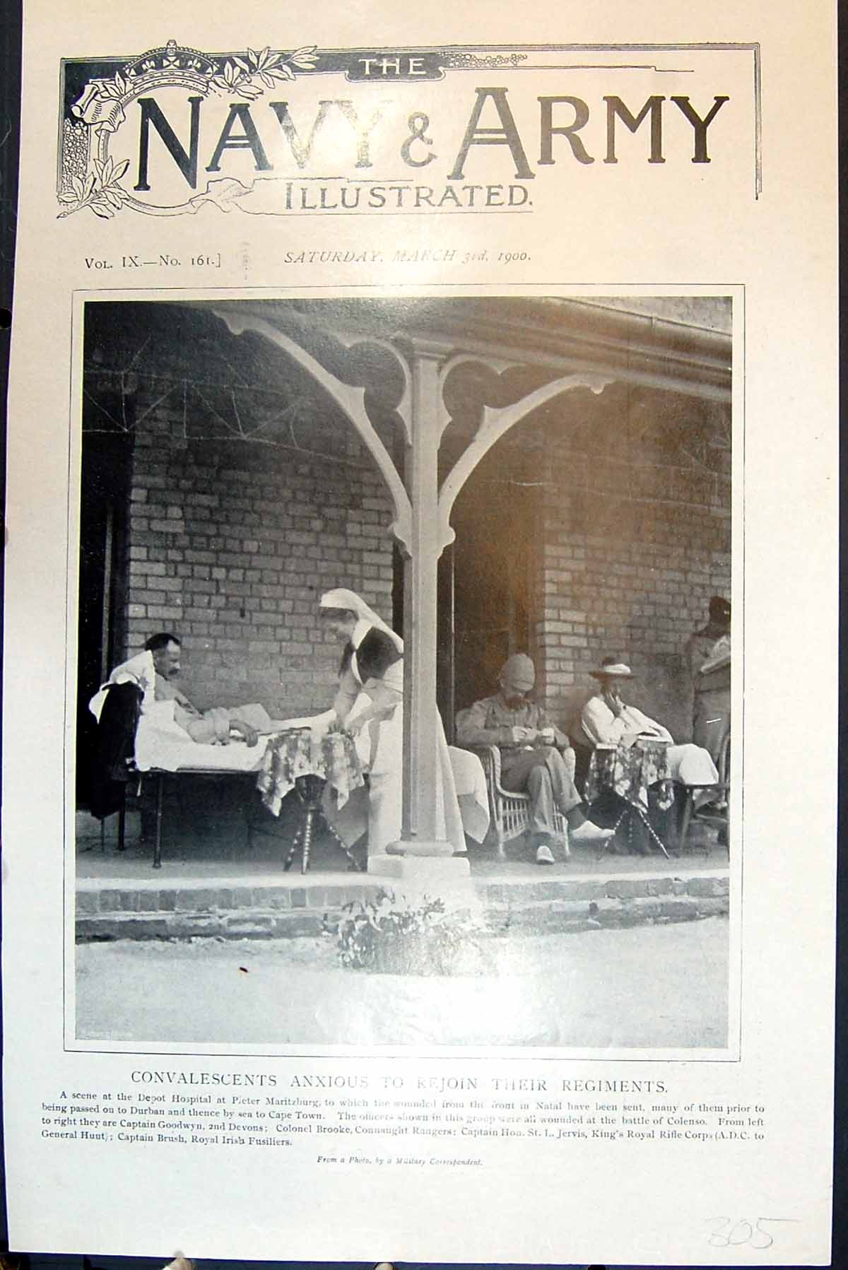 Old Convalescents Depot Hospital Pieter Maritzburg Natal Wounded 1900 Victorian