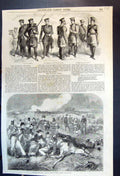 Old Print New Uniforms Russian Militia Tending The Wounded Crimea Battle