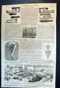 Antique Print Russian Cannons Mayran Advancing On Malakoff Scaling Ladders