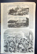 Old Print Church Yenikale Street Sketches Crimea Arrival Post Sebastopol