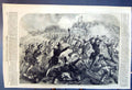 Antique Old Print Successful Attack On Malakoff Tower Capture Sebastopol 1855
