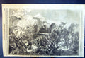Antique Print Engagement Russian French Forces Inside Malakoff Cannon 1855 19th