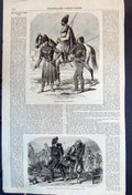 Old Antique Print Auxiliary Siers Crimea French Turkish Wounded Russian
