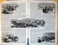 Antique Old Print Market Kamiesch Wintering Crimea November Storm Soup 1855