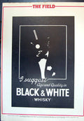 Original Old Vintage Print Black & White Whisky Suggest Age Quality 1932 20th