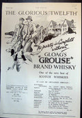 Old Vintage Print Gloags Grouse Brand Whisky Party Glorious Twelth 1933 20th