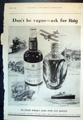 Old Print Haig Scotch Whisky Dont Be Vague Prussian State Stud Celle 1933 20th