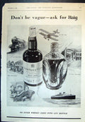 Antique Print John Haig & Co Scotch Whisky Silver Fox Farm Stack Kent 1932 20th