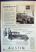 Old Sunbeam Coupe Saloon Austin 12Saloon Tour Devon Cornwall 1933