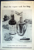 Old Print Haig Good Matured Scotch Whisky Links Ryder Cup Southport 1932 20th