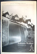 Old Vintage Print Johnnie Walker Whisky Horses Work Arable Farming 1932 20th